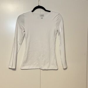 Aritzia Classic White Long Sleeve Tee